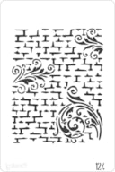 PLANTILLA 20X30CM  124 PARED ARABESCO