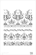 PLANTILLA 20X30CM  139 BORDAS
