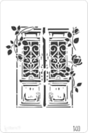 PLANTILLA 20X30CM  140 PUERTAS
