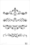 PLANTILLA 20X30CM  160 ARABESCOS