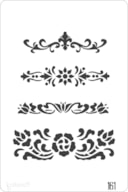 PLANTILLA 20X30CM  161 ARABESCOS