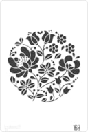 PLANTILLA 20X30CM 168 MANDALA FLORAL