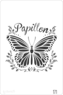 PLANTILLA 20X30CM 171 PAPILLON