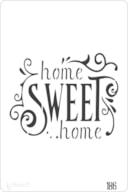 PLANTILLA 20X30CM  186 HOME SWEET HOME
