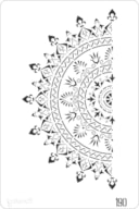 PLANTILLA 20X30CM 190 MEDIO MANDALA