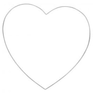 CORAZÓN DE ALAMBRE 25CM RAYHER