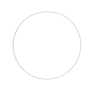 ARO METAL REVESTIDO BRANCO D.40CM RAYHER