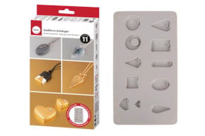 MOLDE SILICONA 14.5X26X1CM PENDIENTES RAYHER