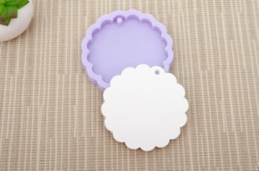 MOLDE SILICONE PLACA C/FURO D.8X0.9CM MLD130