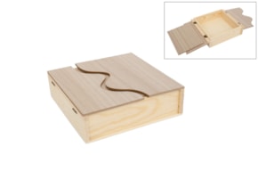 WOODEN BOX 20X20X6CM