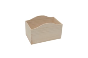 WOODEN BOX  25.5X15.5X13CM