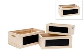 SET 3 BASKET 40X25X16- 36X21X14 - 32X17X12CM