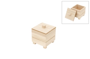 WOODEN BOX 10X10.5X9CM