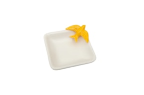 TAÇA BLANCA ANDORINHA AMARILLA 13.5X13.5X3.5CM