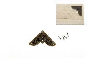 JGO 12 ESQUINAS METALICAS  6.2x3.6CM