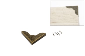 SET 12 ESQUINAS METALICOS 5.7X3X0.9CM