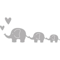PUNCHING TEMPLATE ELEPHANT FAMILY 0.8X2.3CM- 0.7X9CM RAYHER