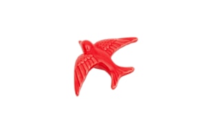 GOLONDRINA 11.5X8X2.5CM ROJO