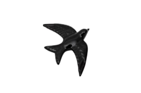SWALLOW 15.5X11X3.5CM BLACK