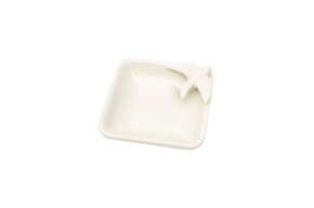 TAÇA BLANCA ANDORINHA BRANCA  13.5X13.5X3.5CM