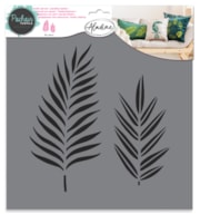 STENCIL 28X28CM FOLHAS TROPICAL  81022