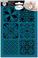 STENCIL ADESIVO 3D  21X14.8CM AZULEJOS 81147