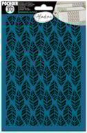 STENCIL ADESIVO 3D  21X14.8CM  FOLHAS PATTERN  81135