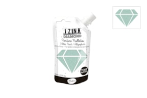 IZINK DIAMOND C/GLITTER 80ML  80831 GREEN PASTEL