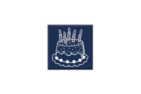 RUBBER STAMP CAKE BIRTHDAY 01228