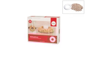 KIT WOODEN BEAD WREATH D.20CM RAYHER