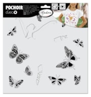 STENCIL 28X28CM SOBREPONIVEL BAILARINA BORBOL. 81160