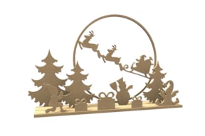 CENARIO NATAL C/TRENO 6mm  49.5CM  20008