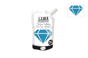 IZINK DIAMOND C/GLITTER 80ML  80821 BLUE CARAIBES