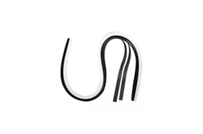 Paper for Quilling, black/white, 53x0.9cm, 80 g/m2,  RAYHER