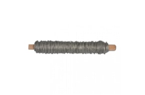 Paper covered wire, 0.55mm ø, silver,wooden reel 50g, RAYHER