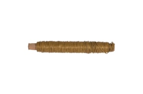 Paper covered wire, 0.55mm ø, gold, wooden reel 50g, RAYHER