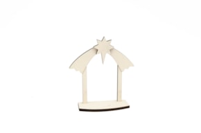 SET 2 HUTS FOR NATIVITY 11.2X5.5X14X0.6CM CHOUPO
