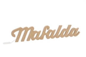 NOMBRE PERSONALIZAVEL C/LED 6 A 10 LETRAS 12X1.6CM DM