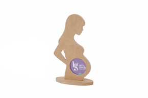 FRAME PREGNANT C/ BASE 16.5X28.1X1.2CM MDF