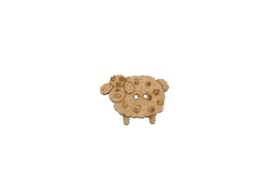 SET 12 BOTONES 2.8X2.2X0.3CM MDF
