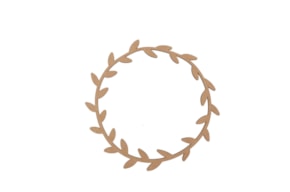 CROWN 25X25X0.3CM MDF