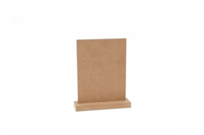 SET 4 TABLE MARKER BRACKETS 12X15CM MDF