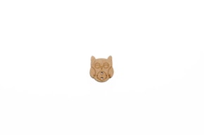 SET 12 OWL BUTTONS 2.1X2.3X0.3CM MDF