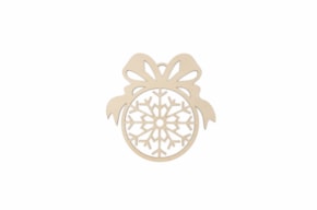 SET 4 CHRISTMAS BALLS 12X12.6X0.3CM CHOUPO