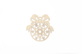 SET 4 CHRISTMAS BALLS 12X12.6X0.3CM CHOUPO