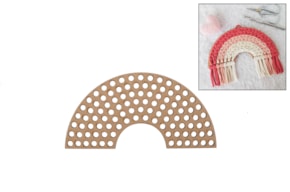 SET 4 BASES WITH HOLES 20X10X0.3CM MDF