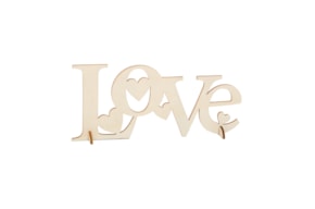 SET 2 WORDS LOVE 20.8X9.3X0.3CM CHOUPO