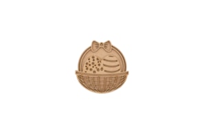 SET 2 EGGS BASKET 10X10X0.3CM MDF