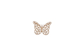 SET 12 BUTTERFLIES 5X3.7X0.3CM MDF