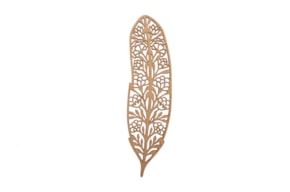 SET 2 FEATHERS 8.2X30X0.3CM MDF
